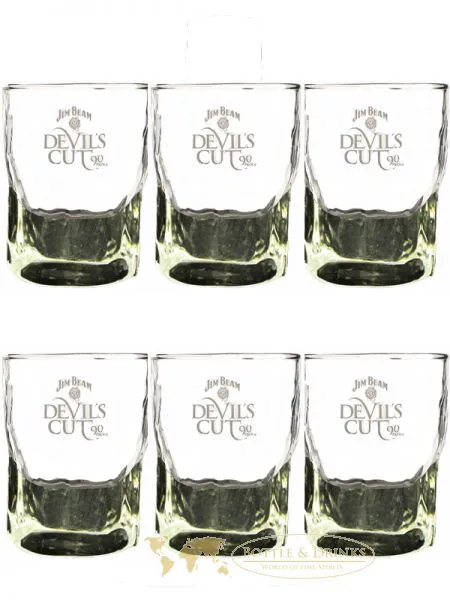 Jim Beam Devils Cut 6 er Set Tumbler